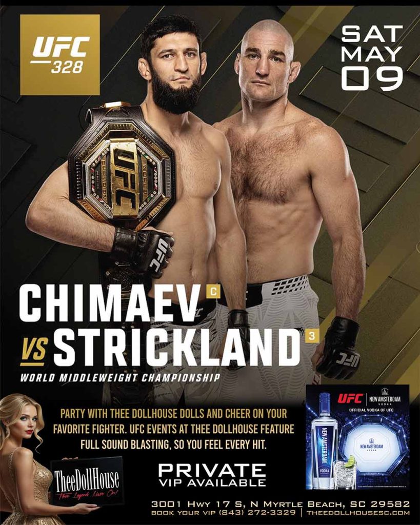 UFC328 Sat May 9